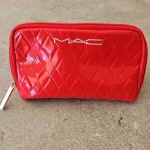 MAC Cosmetics Shiny Red Quilted Cosmetic Case